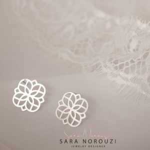 گوشواره نقره میخی